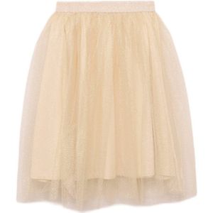 Mango Kids - Midi Rok - Goud - Tule - Elastische Tailleband