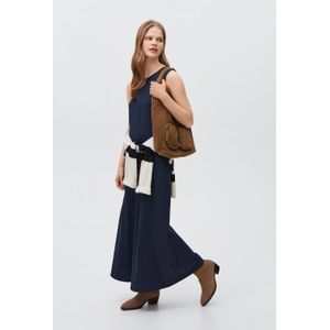 MANGO TEEN maxi jurk donkerblauw
