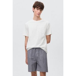 MANGO TEEN - Shortama - Wit - Donkerblauw