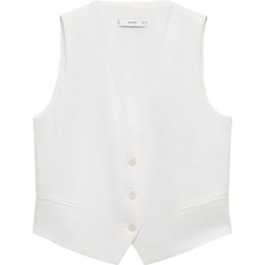 Mango - Gilet - Wit
