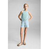 Mango Kids - Denim Short - Blauw - Katoen - Normale Taille