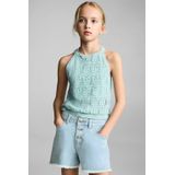 Mango Kids - Denim Short - Blauw - Katoen - Normale Taille