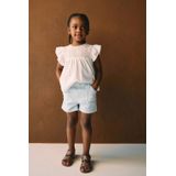 Mango Kids - Denim Shorts - Lichtblauw - 100% Katoen