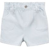 Mango Kids - Denim Shorts - Lichtblauw - 100% Katoen