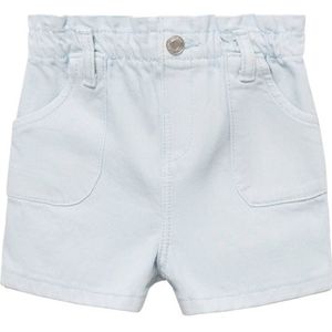 Mango Kids - Denim Shorts - Lichtblauw - 100% Katoen