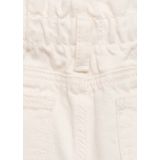 Mango - Korte Broek - Ecru - Katoen - Met Zakken