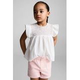 Mango Kids - Korte Broek - Roze - Denim