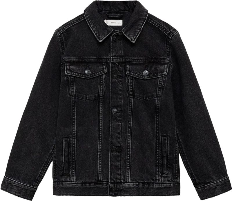 Mango Kids - Spijkerjas - Black Denim - Jongens