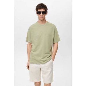 T-shirt - Effen - Jersey - Ronde Hals - Halve Mouw - Losse Pasvorm