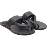 MANGO TEEN - Steenslippers - Zwart - Leer