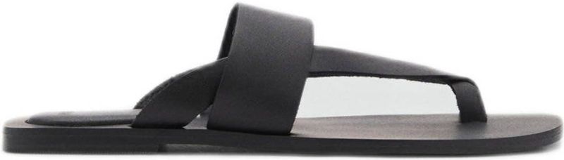 MANGO TEEN - Steenslippers - Zwart - Leer