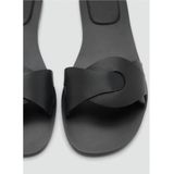 MANGO TEEN Slipper - Leren - Zwart