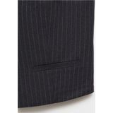 Mango - Gilet - Donkerblauw - Mouwloos - V-hals - Katoen en Linnen