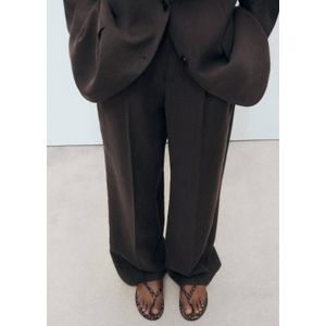 Mango - Teenslippers - Cognac/Zwart - Panterprint