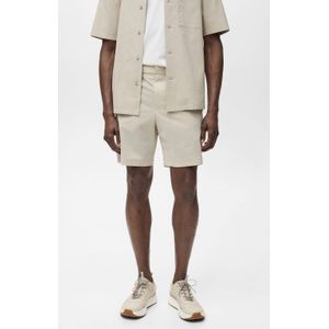 Mango Man regular chino short ecru