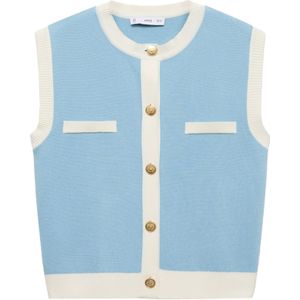 Mango gilet lichtblauw