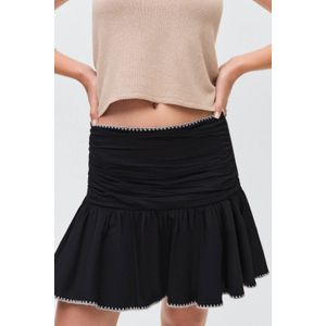 MANGO TEEN korte rok zwart