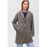 MANGO TEEN - Jas - Bruin - Met Kraag en Knoopsluiting