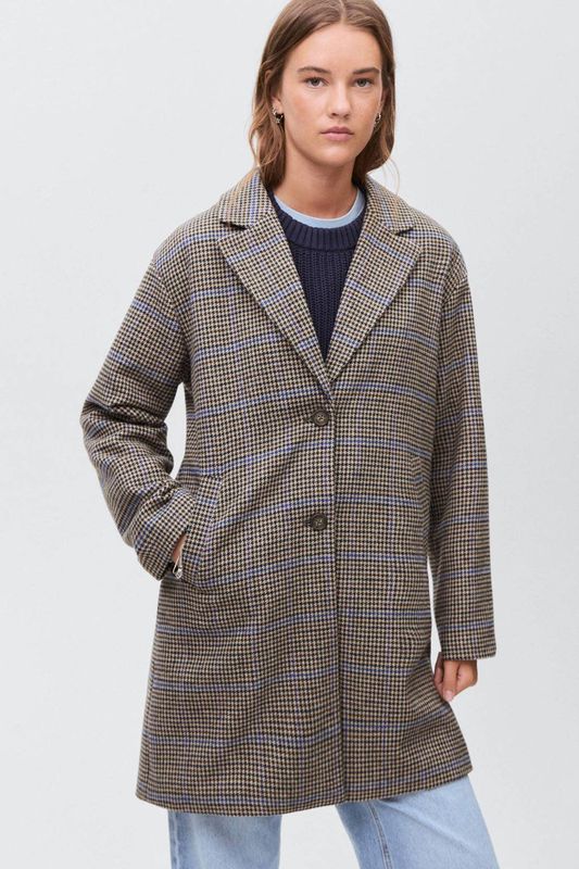 MANGO TEEN - Jas - Bruin - Met Kraag en Knoopsluiting