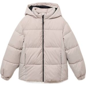 Mango Kids gewatteerde jas ecru