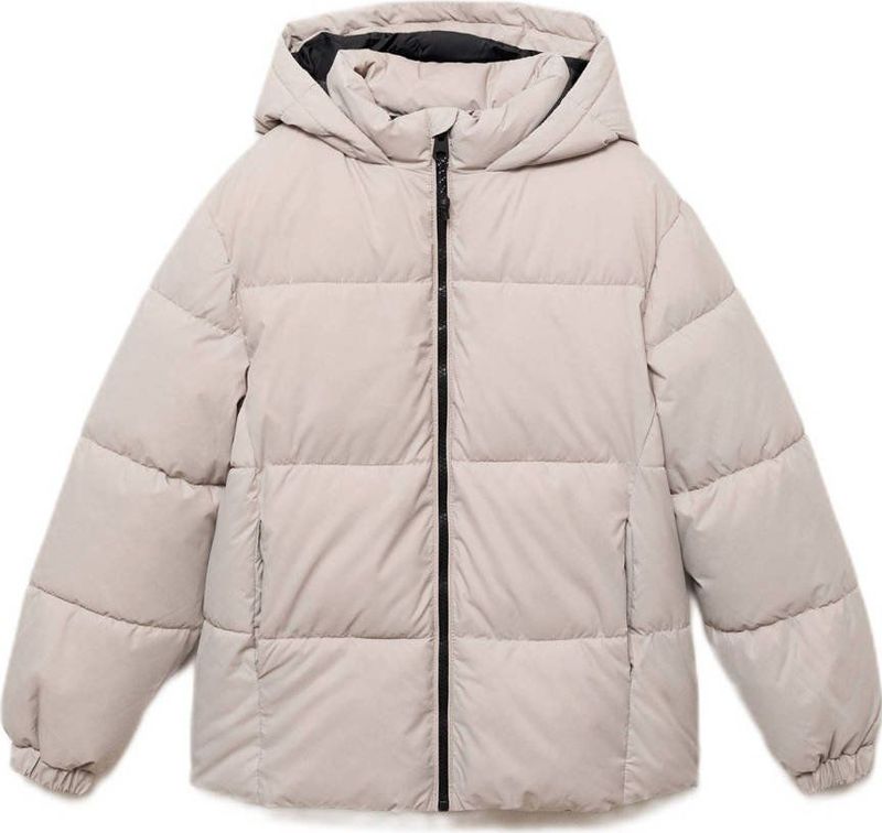 Mango Kids gewatteerde jas ecru