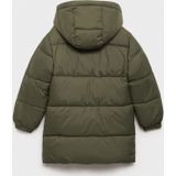 Mango Kids - Gevoerde Jas - Blauw - Waterafstotend - Met Capuchon