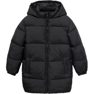 MANGO KIDS - Amerlong - Gewatteerde Winterjas - Zwart