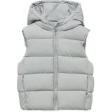 Mango Kids - Bodywarmer - Mouwloos - Met Capuchon - Ritssluiting - Handige Zakken
