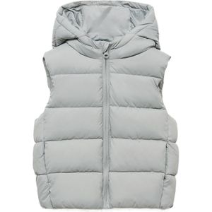 Mango Kids - Bodywarmer - Mouwloos - Met Capuchon - Ritssluiting - Handige Zakken