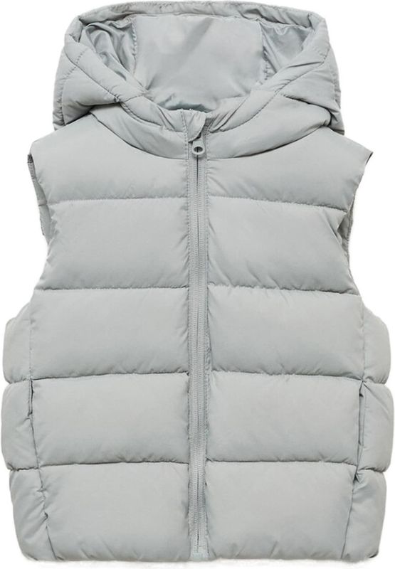 Mango Kids - Bodywarmer - Mouwloos - Met Capuchon - Ritssluiting - Handige Zakken