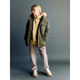 Mango - Kids Parka - Kaki - Winterjas - Met Capuchon