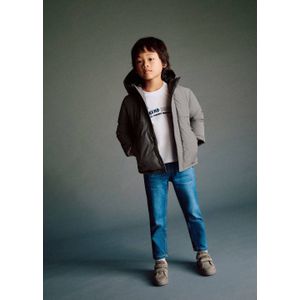 Mango Kids - Gewatteerde Jas - Grijs