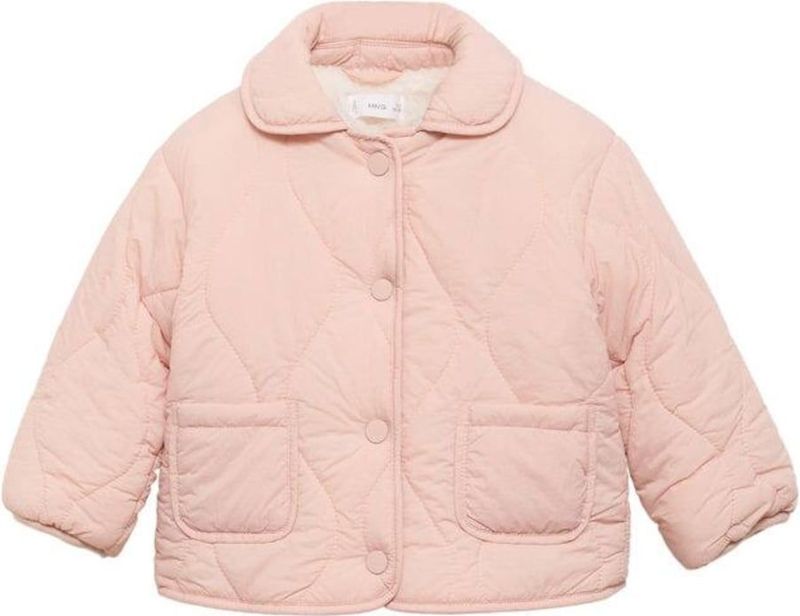 Mango Kids - Gewatteerde Jas - Roze - Voor Meisjes