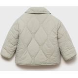 Mango Kids gewatteerde jas zachtgroen