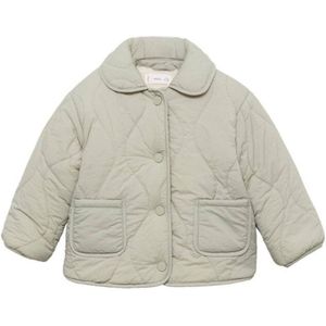 Mango Kids gewatteerde jas zachtgroen