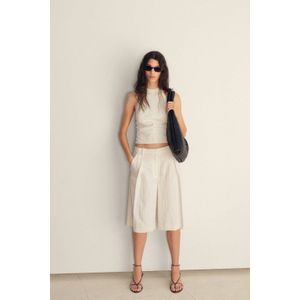 Mango - Haltertop - Ecru