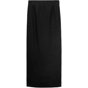 MANGO - FRED - Kokerrok - Zwart - Gevoerde Zoom/Rand - Elastische Taille