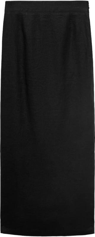 MANGO - FRED - Kokerrok - Zwart - Gevoerde Zoom/Rand - Elastische Taille