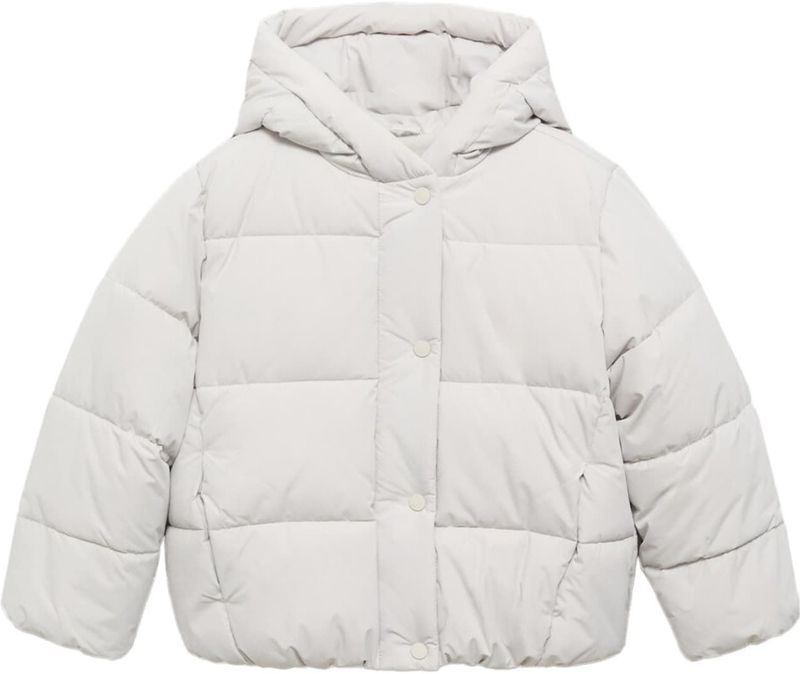 Mango - Kids Jas - Winterjas - Met Capuchon - Handige Zakken