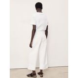 MANGO - GALA - Jeans - Wit - 7/8 lengte - Wide leg - Mid waist