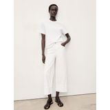 MANGO - GALA - Jeans - Wit - 7/8 lengte - Wide leg - Mid waist