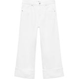 MANGO - GALA - Jeans - Wit - 7/8 lengte - Wide leg - Mid waist
