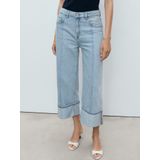 MANGO - GALA - Jeans - Blauw - Denim - Wide Leg - High Waist