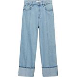 MANGO - GALA - Jeans - Blauw - Denim - Wide Leg - High Waist