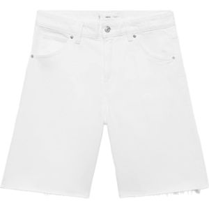 MANGO - ANNE - Jeans - Wit - Gefranjerde Zoom - 5-Pocket-Style
