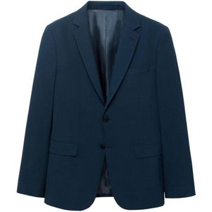 Mango Man - Colbert - Donkerblauw - Super Slim Pasvorm - Gevoerd