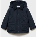 Mango - Kids - Jas - Met Capuchon - Lange Mouwen - Drukknoopsluiting