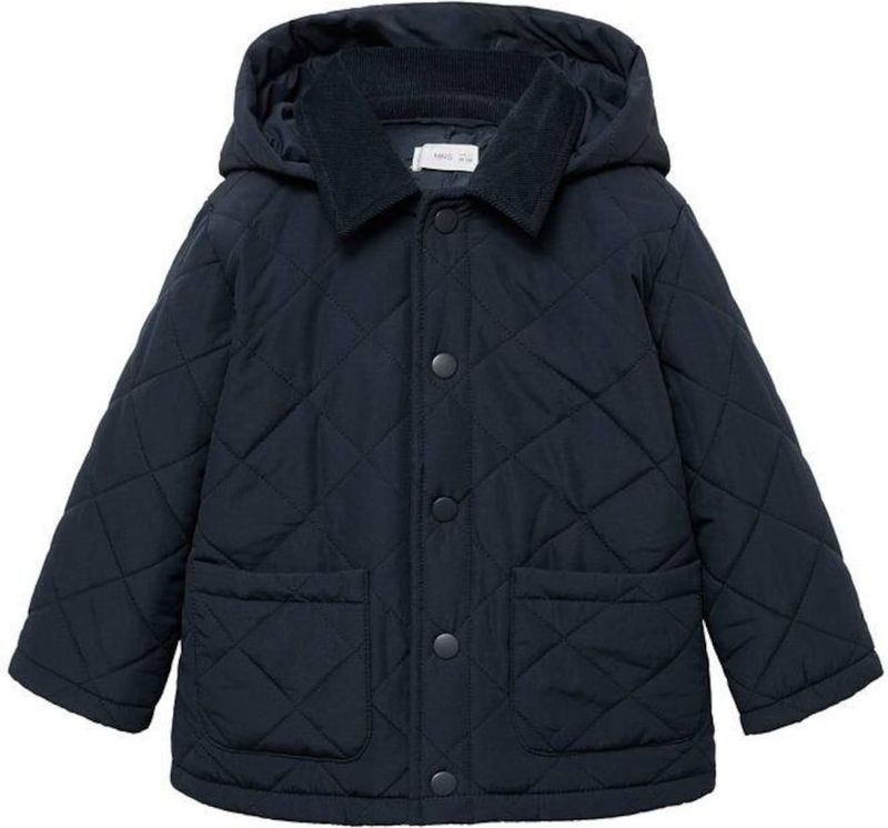 Mango - Kids - Jas - Met Capuchon - Lange Mouwen - Drukknoopsluiting