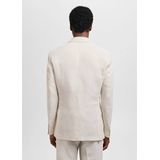 MANGO MAN - Colbert 'Ethereal' - Ecru - Slim Fit - Gedeeltelijk Gevoerd