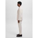 MANGO MAN - Colbert 'Ethereal' - Ecru - Slim Fit - Gedeeltelijk Gevoerd